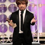 Peter Dinklage accepts his award for best supporting actor